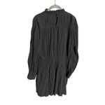 & Other Stories & OTHER STORIES Smocked-Neck Mini Dress Size 8 Black Long Sleeve Photo 8