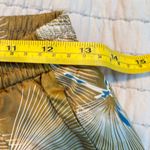 Hartford Olive and Beige Patterned Viscose Silk Pants Size S EUC Brown Photo 5
