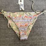 Billabong Feelin Peaceful Tropic Reversible Bikini Bottom Green Floral L/12 NWT Photo 5