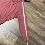 Aerie Lace-Up Oversized Hoodie Pullover Womens Small Clay Red Long Sleeve Photo 8
