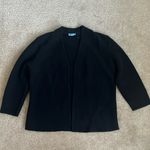 J. McLaughlin  Ribbed 3/4 Sleeve Cotton Cardigan in Black Women’s Size Small Photo 0