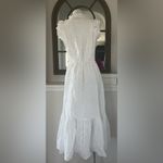 Polo Ralph Lauren Linen Ruffled Eyelet Midi Dress, White Size 4 New w/Tag $398 Photo 8