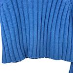 American Eagle  Women's Snowsoft Mock Neck Crop Sweater Blue Size S Photo 4
