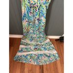 Lilly Pulitzer  Deanna Spaghetti Strap Maxi Dress Sea Soiree‎ - XS Photo 3