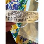 ZARA  Dress Women Medium Purple Yellow‎ Floral Balloon Sleeve Corset Style Mini Photo 12