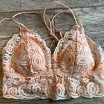 Victoria's Secret PINK Lace Bralette size Medium Fairy Crochet Romantic Goth Bra Photo 0