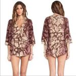 Blue Life Revolve  Wild & Free Romper Animal Print Size Small S BEACH VACATION Photo 1