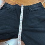 NWT MOTHER Women's The Spinner Zip Sneak Wide Leg Jeans In Magic Black Size 28 Photo 9