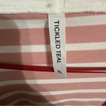 Tickled Teal  Pink and White Striped‎ Cardigan Photo 2