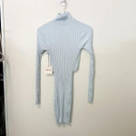 superdown NWT  Alora Wrap Mini Dress in Baby‎ Blue size Medium Photo 3