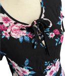 Pink Rose  -‎ Floral Tie Front Blouse Photo 1