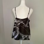 Athleta dark gray & white pattern Calm Cool Cami v-neck tank top size M Photo 4