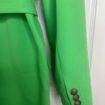 Topshop  Women's Belted Longline Blazer Bright Green Size 4 NWOT Photo 8