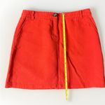 Boden Short‎ Casual Cotton Red Straight Mini Skirt Size 10R Pockets Photo 4
