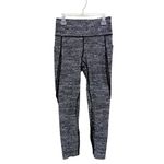 Lululemon Pace Perfect 7/8 Tight Pants Sz 6 Black White Sculpt High Rise Legging Photo 1
