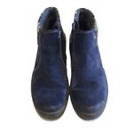 Earth Origins  Tate Blue Ankle Boot Size 9.5 Womens Suede Knit Zipper Buckle Photo 2