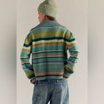 Free People  Trading Up Striped Polo S in Grey Combo Photo 3