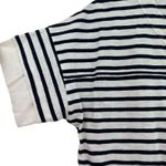 J.Crew  size small‎ black and white striped short sleeve blouse top shirt cotton Photo 3