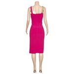 Amanda Uprichard  Landra Chain Strap Midi Dress, Magenta, XS Photo 7