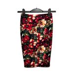 Forever 21 NWOT  Watercolor Floral Print Pencil Skirt | Maximalist Bodycon Monet Photo 1