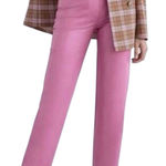 Like New Aritzia Wilfred Melina Faux Leather Pants Rhodon Pink Size 14 Rtl. $148 Photo 0