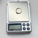 10K Yellow Gold Diamond Trilogy Twist Band Bridal Commitment Ring Size 7.25 Photo 11