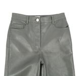 Wilfred Aritzia  Melina High Waisted Vegan Leather Gray Pants 2 Photo 3