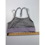 Fabletics  Sports Bra Light Support Cross Back Gray Purple Athleisure S‎ Photo 1