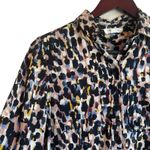 Beach Lunch Lounge Women Top S Abstract Animal Print Button Up Viscose Mob Wife Photo 5