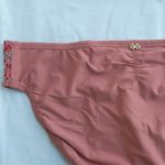 PilyQ Lotus Smocked Tab embroidered pink Bikini Bottom Photo 1