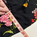 Old Navy  Floral Semi Sheer Babydoll V-Neck Blouse Long Sleeve Size Small New Photo 3