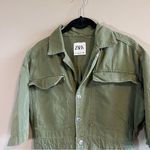 ZARA ✨  Safari Utility Playsuit Romper Olive Green XS Photo 2