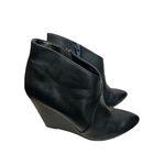 Seychelles  black wedge bootie size 6M 3.5” heel black leather Photo 5