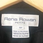 Rena Rowan Vintage Blazer Jacket Wool Short Black Button Down Size 8P Photo 1