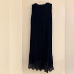 Club Monaco  Pleated High Low Dress Navy Blue size 8 Photo 5