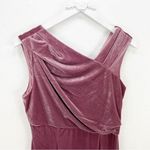 Adrianna Papell Velvet Mermaid Gown Dress Antique Rose Size 8 NWT Photo 3