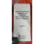 Lucky Brand ‎ Women Size S Sandwash Notch Long Sleeve Top Orange Photo 3