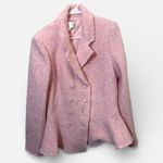 Love Shack Fancy New  Pink Bouclé Blazer Size 14 NWT Statement Jacket MSRP $795 Photo 3