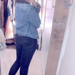 Garnet Hill  size 16 blue jean denim jacket Photo 3