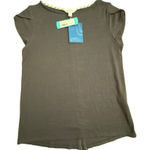 Market & Spruce Stitch Fix Bravyan Button Back Detail Knit Top Medium Gray NWT Photo 0