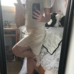 Vanity Fair vintage silky skirt in a soft cream shade Photo 2