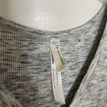 Free People FP movement ribbed twist front heather gray cropped tank medium Photo 1