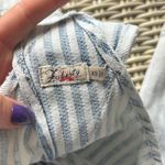 Faherty  Railroad Stripe Straight‎ Leg Overalls XS Cottagecore Prairie Boho Photo 7