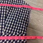 J.Crew  button front gingham plaid dress blue white sz 2 Photo 5