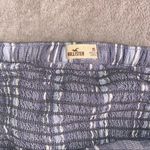 Hollister  striped flowy tube top in grey blue cropped Photo 5