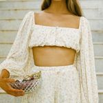 Sabo Skirt Cayenne Long Sleeve Yellow Floral Top size Medium NEW $58 Photo 1