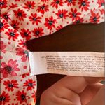 ZARA NWT Printed Belted Jumpsuit in Red White Floral Size Extra Small Photo 10