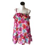 NWT By The Design Floral Chiffon Lightweight Mini Dress Pink Size L Photo 1