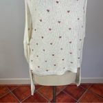 Wooden Ships  Heart Cream Loose Knit Sweater Photo 4