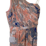 BCBGeneration  one shoulder pocket romper pastel floral size 2 side zipper Photo 0